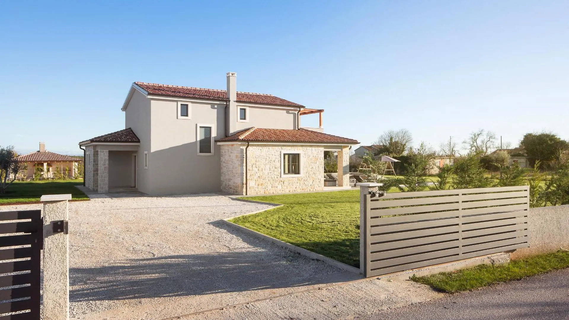 Villa Korat For 8 People In Central Istria With Sauna & Children Playground Divsici